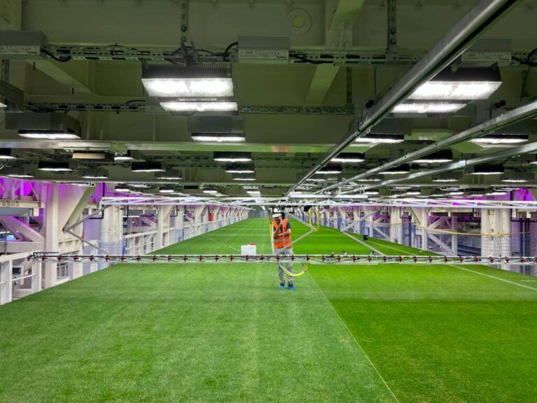 the best performance at santiago bernabeu stadium grass that grows indoors